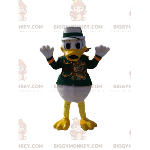 Donald's BIGGYMONKEY™ mascot costume in green military gear. donald costume - Mascots famous people - BiggyMonkey.com