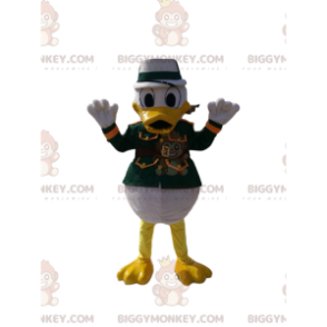 Donaldin BIGGYMONKEY™ maskottiasu vihreissä sotilasvarusteissa.