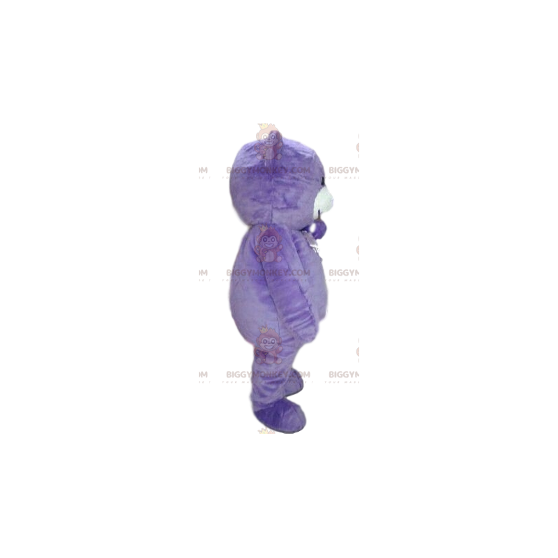 Bonito disfraz de mascota de oso morado BIGGYMONKEY™. disfraz Bonito disfraz de mascota de oso morado BIGGYMONKEY™. disfraz