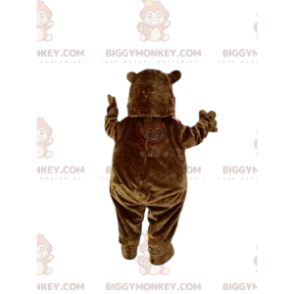 Dicker Braunbär BIGGYMONKEY™ Maskottchen-Kostüm. Pralles