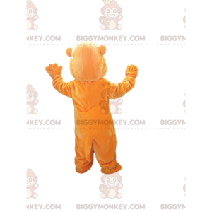 Kostým velmi usměvavého maskota Orange Beaver BIGGYMONKEY™.