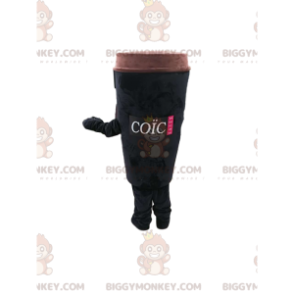 BIGGYMONKEY™ Costume da mascotte per tazza di caffè nero da
