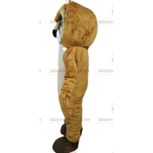 Kostým maskota BIGGYMONKEY™ lva s krásnýma modrýma očima.