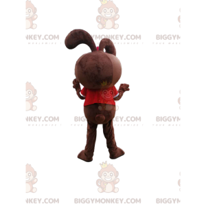 Fantasia de mascote de coelho marrom BIGGYMONKEY™ com camiseta