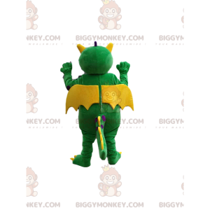 Super komiczny kostium maskotki zielonego smoka BIGGYMONKEY™.