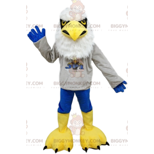 Kostým maskota White Eagle BIGGYMONKEY™ s košilí Supporter –
