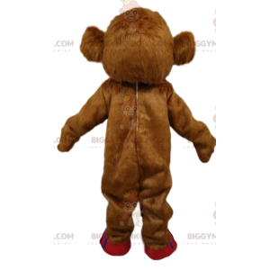 Costume de mascotte BIGGYMONKEY™ de mammouth marron avec ses