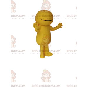 Costume de mascotte BIGGYMONKEY™ de bonhomme jaune. Costume de