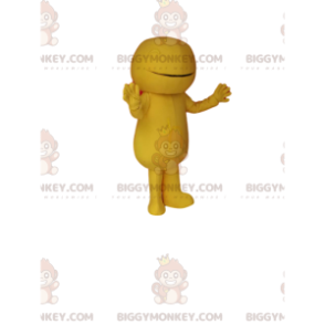 Keltaisen miehen BIGGYMONKEY™ maskottiasu. Keltainen miesasu -