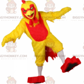Kostium maskotki Żółto-czerwony kogut BIGGYMONKEY™ - Zwierzęta hodowlane - BIGGYMONKEY_01483 - BiggyMonkey.com