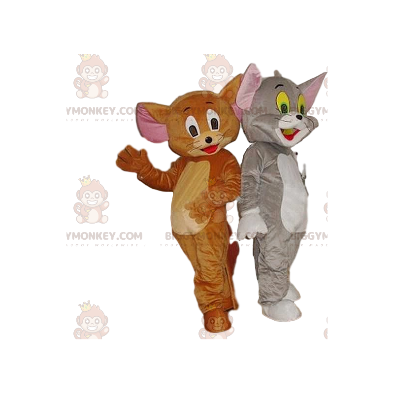 Dúo de disfraces de mascota BIGGYMONKEY™ de Tom & Jerry.