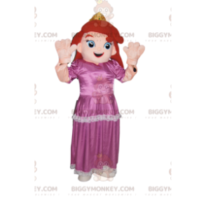 Disfraz de princesa BIGGYMONKEY™ con vestido rosa. disfraz de