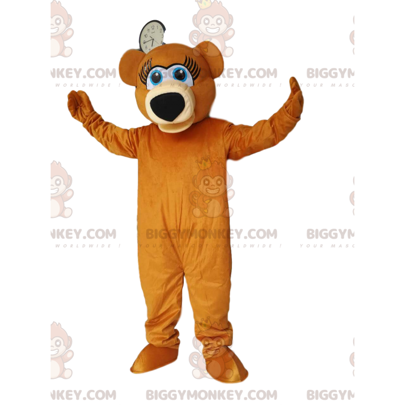 Disfraz de mascota Super Happy Brown Bear Bear BIGGYMONKEY™. Disfraz de mascota Super Happy Brown Bear Bear BIGGYMONKEY™.