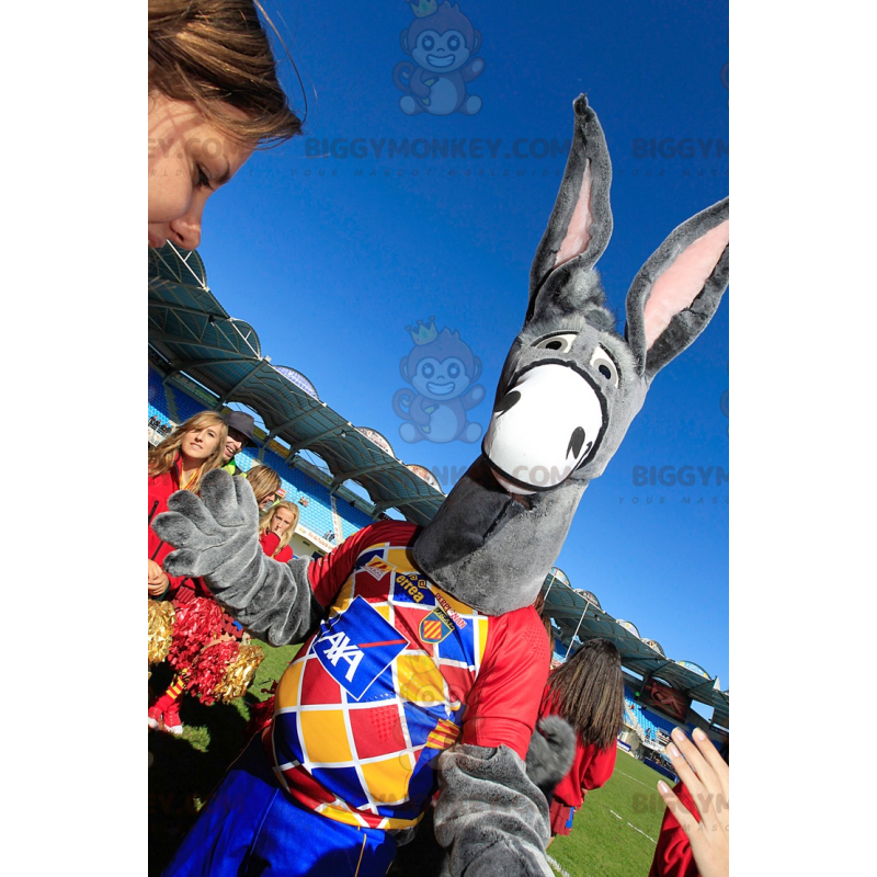 BIGGYMONKEY™ Mascot Costume Gray Donkey With Big Ears – BIGGYMONKEY™ Mascot Costume Gray Donkey With Big Ears –
