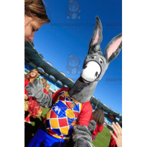 BIGGYMONKEY™ Mascot Costume Gray Donkey With Big Ears -