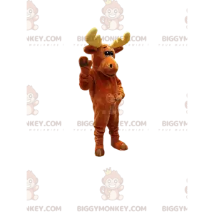Braunes Karibu BIGGYMONKEY™ Maskottchenkostüm. Karibu-Kostüm -