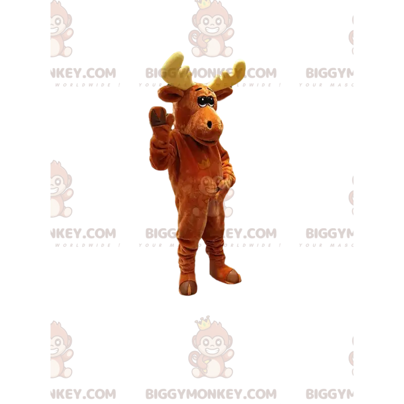 Braunes Karibu BIGGYMONKEY™ Maskottchenkostüm. Karibu-Kostüm - Braunes Karibu BIGGYMONKEY™ Maskottchenkostüm. Karibu-Kostüm -