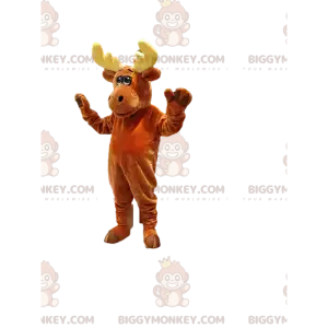 Braunes Karibu BIGGYMONKEY™ Maskottchenkostüm. Karibu-Kostüm -
