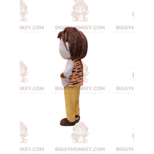 Boy's BIGGYMONKEY™ mascot costume with prehistoric style