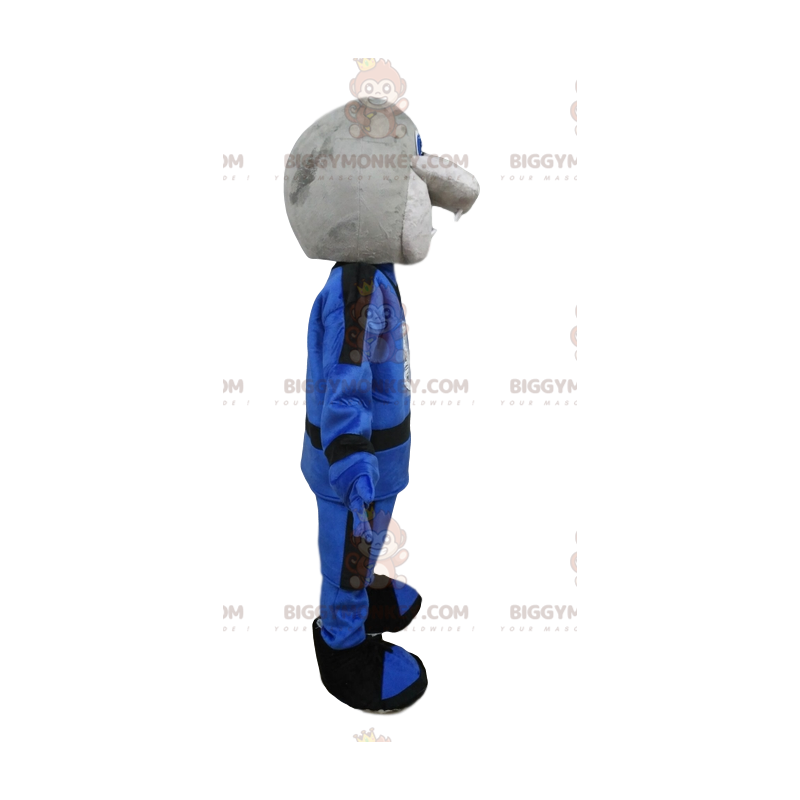 BIGGYMONKEY™ costume da mascotte di serpente grigio in abito BIGGYMONKEY™ costume da mascotte di serpente grigio in abito