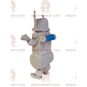 Smilende grå robot BIGGYMONKEY™ maskotkostume. robot kostume -