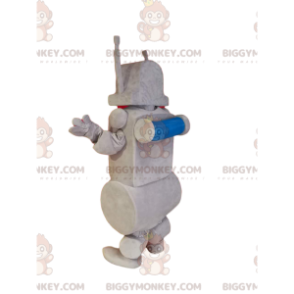 Smilende grå robot BIGGYMONKEY™ maskotkostume. robot kostume -
