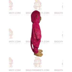 Στολή μασκότ BIGGYMONKEY™ μαϊμού Fushia. Φούξια κοστούμι μαϊμού