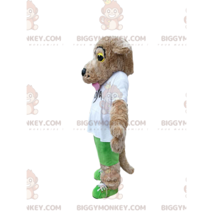 Disfraz de mascota BIGGYMONKEY™ de un perro beis conmovedor con