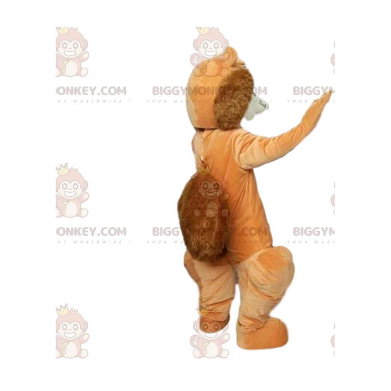 Superentusiastisk ekorre BIGGYMONKEY™ maskotdräkt. Ekorrdräkt.
