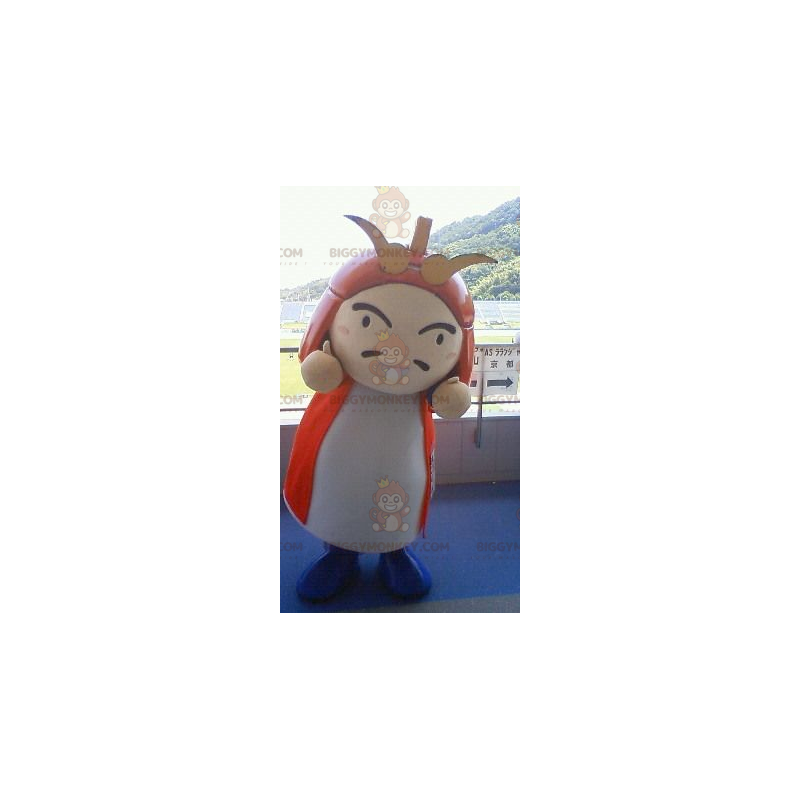 Disfraz de mascota samurái BIGGYMONKEY™ de personaje asiático - Disfraz de mascota samurái BIGGYMONKEY™ de personaje asiático -