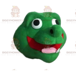 Super Fun Green Dragon BIGGYMONKEY™ Mascot Costume Head -