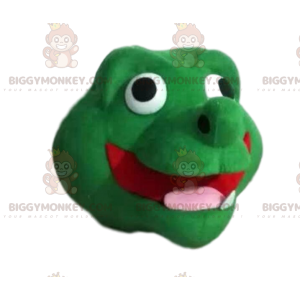 Super Fun Green Dragon BIGGYMONKEY™ Μασκότ κεφαλή κοστουμιών -