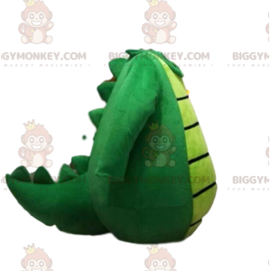 Superleuke groene draak BIGGYMONKEY™ mascottekostuum hoofd -