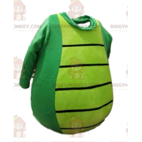 Cabeça de fantasia de mascote de dragão verde super divertido