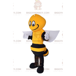 BIGGYMONKEY™ Maskottchenkostüm Schwarze und gelbe Biene mit
