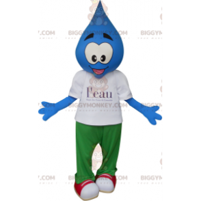 Snowman BIGGYMONKEY™ Mascot Costume with Teardrop Head -