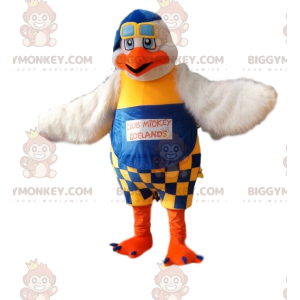 Στολή μασκότ Seagull BIGGYMONKEY™ με μπλε και κίτρινες φόρμες. - Μασκότ ψαριών - BIGGYMONKEY_012839 - BiggyMonkey.com