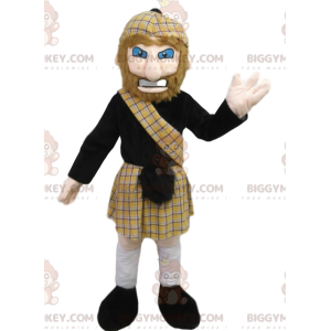 BIGGYMONKEY™ mascot costume of man in traditional Scottish
