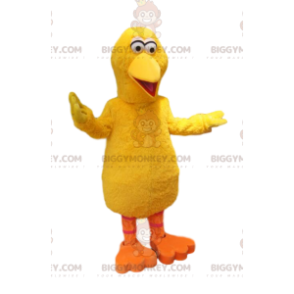 Traje de mascote BIGGYMONKEY™ de pato amarelo muito cômico. fantasia de pato - Mascote de patos - BiggyMonkey.com