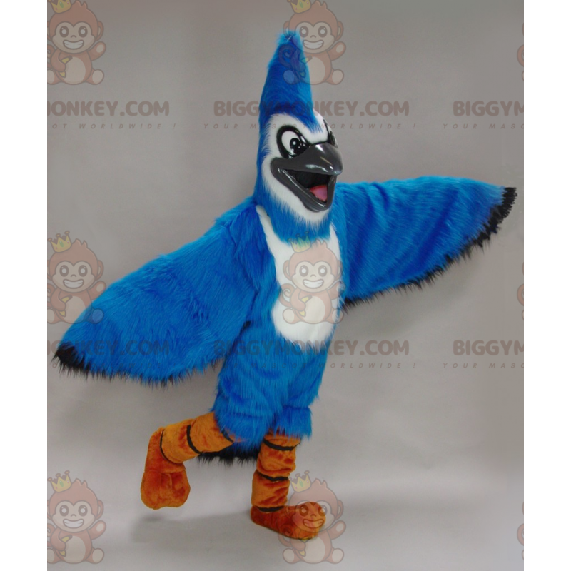 Blauw en wit Jay BIGGYMONKEY™ mascottekostuum - Bluebird Blauw en wit Jay BIGGYMONKEY™ mascottekostuum - Bluebird