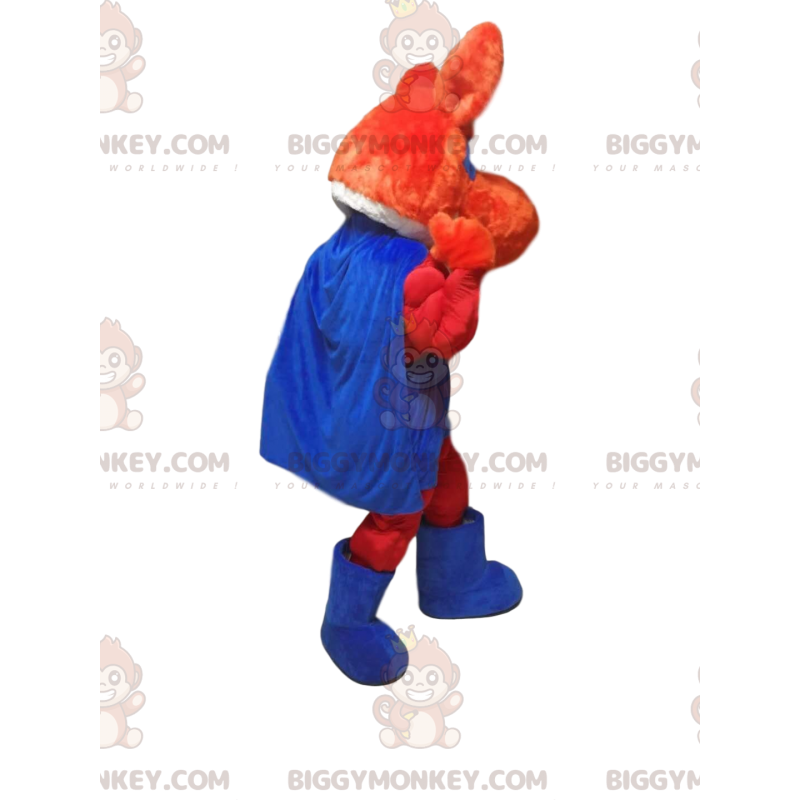 BIGGYMONKEY™ Mascot Costume Red Fox In Superhero Outfit -