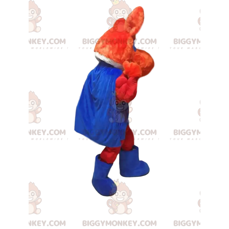 BIGGYMONKEY™ Maskotdräkt Röd räv i superhjälteoutfit - BIGGYMONKEY™ Maskotdräkt Röd räv i superhjälteoutfit -