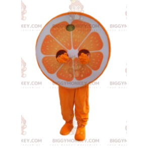 Costume de mascotte BIGGYMONKEY™ de moitié d'orange. Costume de