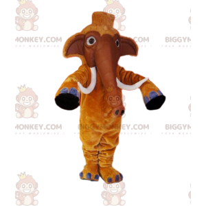 Costume de mascotte BIGGYMONKEY™ de mammouth marron avec de