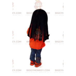 Traje de Mascote BIGGYMONKEY™ de Homem em Jeans, Rastas e