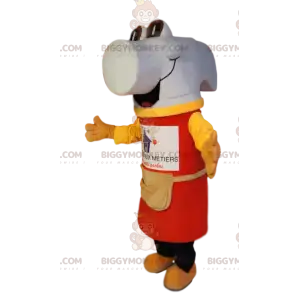 Σούπερ χαρούμενη στολή μασκότ BIGGYMONKEY™ White Hammer με
