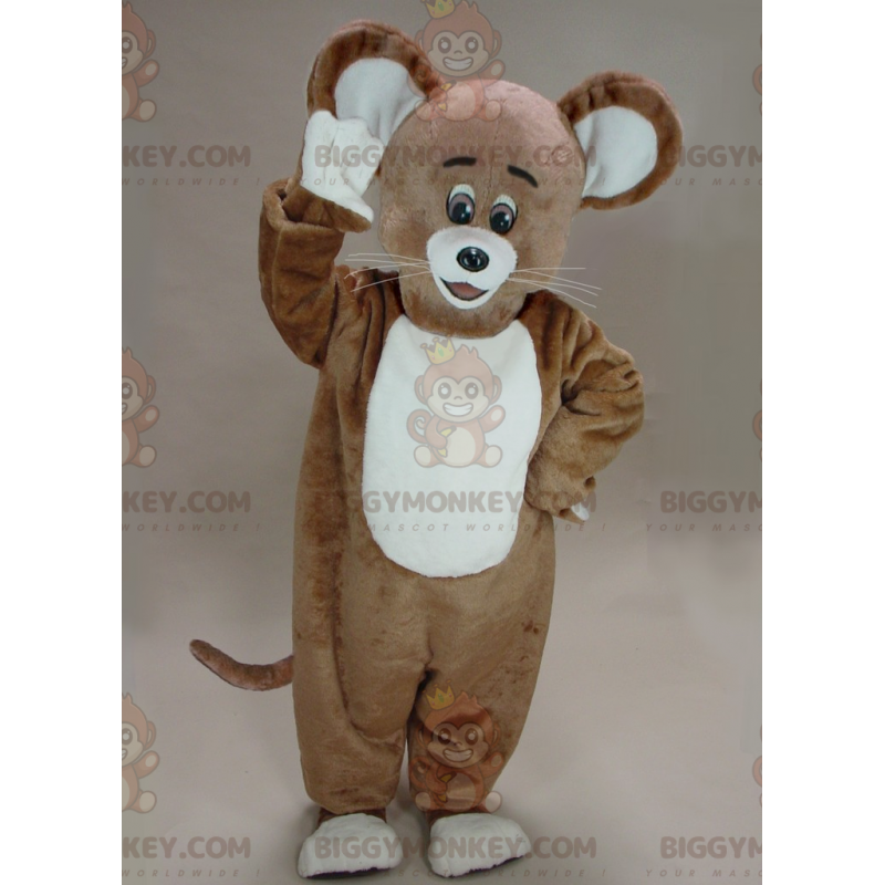 BIGGYMONKEY™ ruskea hiiri Jerryn maskottiasu Tom & Jerry BIGGYMONKEY™ ruskea hiiri Jerryn maskottiasu Tom & Jerry