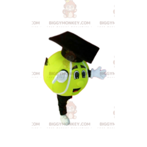  Costume da mascotte BIGGYMONKEY™ con pallina da tennis giallo neon. costume da pallina da tennis - BiggyMonkey.com