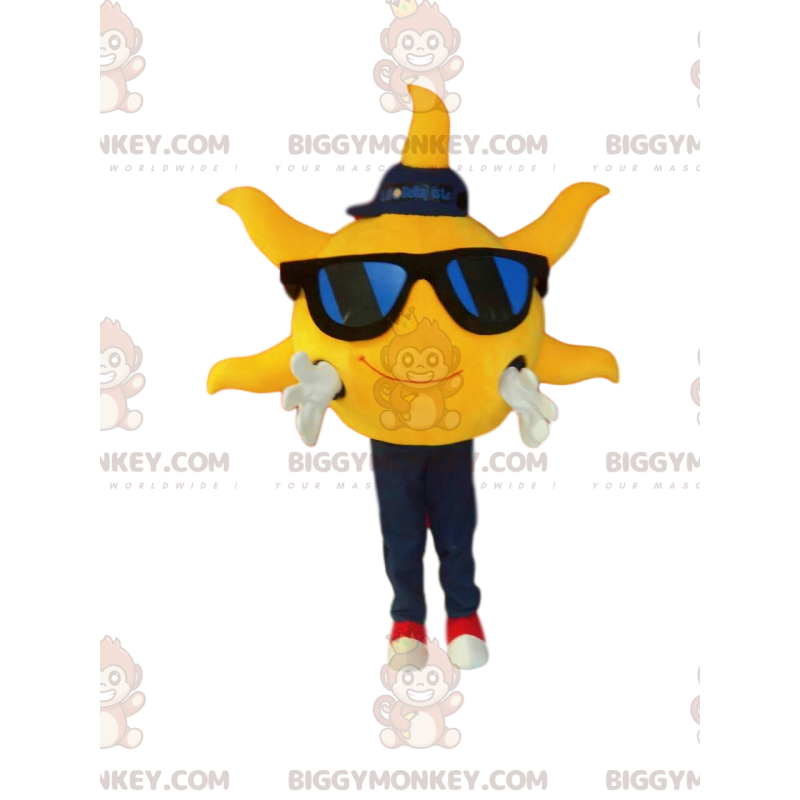 Disfraz de mascota Sun BIGGYMONKEY™ con gafas Tamaño L (175-180 CM)