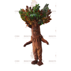 Mascot BIGGYMONKEY™ boomkostuum met een prachtige groene kroon.